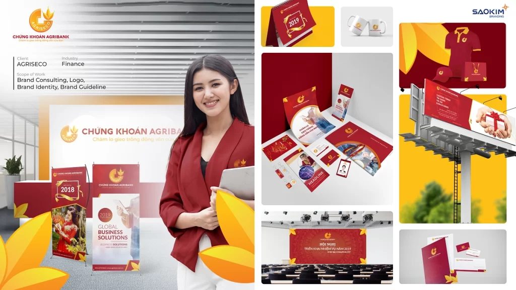 Thiết kế nhận diện thương hiệu Chứng khoán Agribank